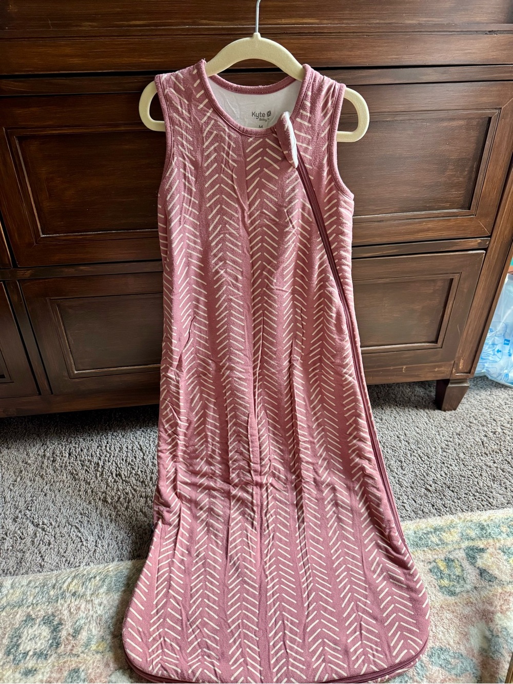 Kyte Baby Sleep Sack - Dusty Rose Herringbone 1.0 TOG